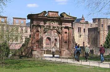 Schloss Heidelberg: Park und Schlossruine