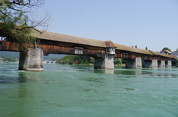 Holzbrücke über den Rhein in Bad Säckingen