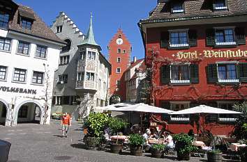 Marktplatz und Obertor in Meersburg