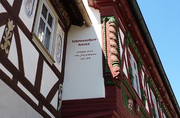 Fachwerk mit Schnitzkunst Königsberg in Bayern