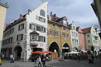 Maximilianstraße mit Brotlaube in Lindau am Bodensee