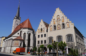 Frauenkirche und Rathaus Wasserburg am Inn