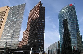 Potsdam Square with debis-Haus, Kollhoff-Tower and BahnTower