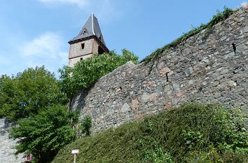 Burgmauer Burg Frankenstein