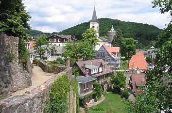 Blick auf die Altstadt in Lindenfels