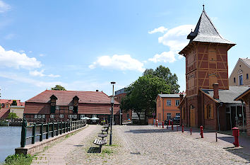 Mühlenteich, Feuerwache und Stadtmühle Teterow