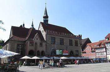 Marktplatz mit Rathaus in Göttingen