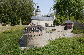 Modell Burg Falkenstein im miniaturen Park Wernigerode