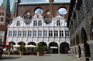 Alter Markt mit Rathaus in Lübeck