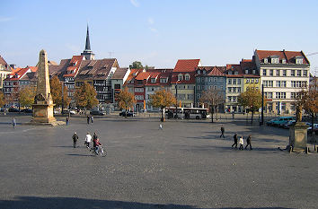 Blick von den Domtreppen in Erfurt