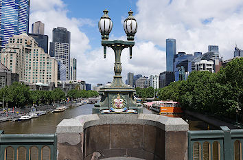 Yarra River und City Melbourne