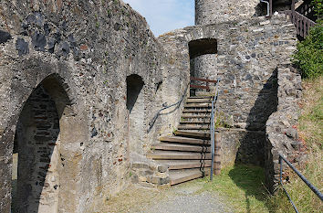 Treppe Burgruine Greifenstein