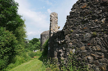 Mauern Zwinger Burg Greifenstein