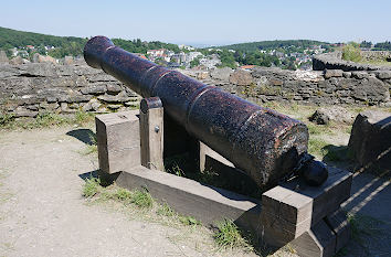 Kanone auf der Burg Königstein im Taunus