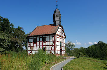 Fachwerkkirche im Freiluftmuseum in Hessen