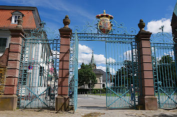 Schmiedeeisernes Tor am Schloss von Bad Homburg