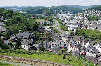 Blick vom Wilhelmsturm nach Dillenburg