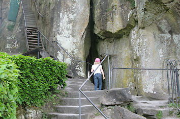 Treppen an den Externsteinen