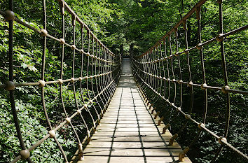 Hängebrücke bei Kühhude am Rothaarsteig